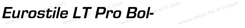 Eurostile LT Pro Bol字体转换